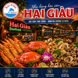 Nhà Hàng Hải Sản Dĩ An – Hải Sản Tươi Sống, Không Gian Đẹp, Giá Hợp Lý