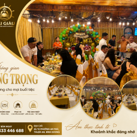 Nhà Hàng hải sản Hai Giàu- Nơi giao lưu bạn bè anh chị em mỗi cuối tuần gặp mặt